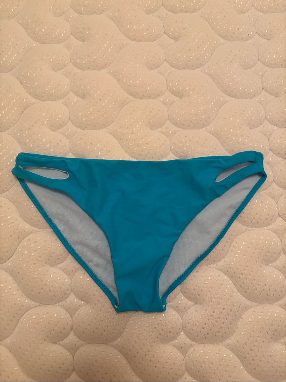 Teal Bikini Bottoms with Side Cutouts